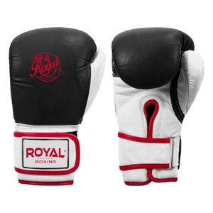 Gants de boxe pour l'entraînement au Muay Thai, en cuir synthétique PU avec fermeture velcro, pour le kick boxing et le MMA, style combattant - Product Image 1