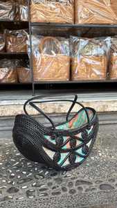 Bolso de Playa de Paja Estilo Bohemio, el Más Vendido en Indonesia, Color Sólido, Forro de Poliéster, Diseño Bordado, Estilo Veraniego, Cierre Abierto - Product Image 2