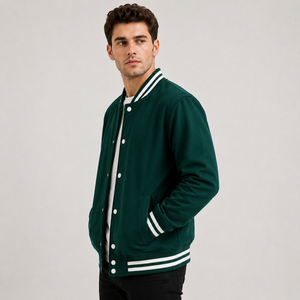 Varsity <b>jacket</b> made with durable materials and comfortable fit delivering timeless style for active casual and fashion forward - Product Image 4