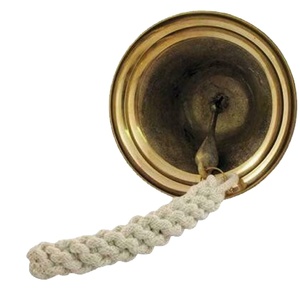 Campana de Barco de Latón Sólido de Alta Calidad, Estilo Vintage, para Puerta de Pub o Escuela, con Soporte de Pared, Regalos de Navidad, Campana Náutica Vintage para Pared - Product Image 1