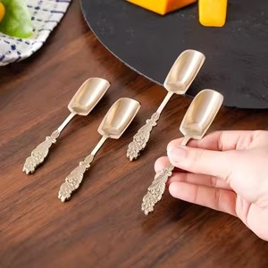 <b>Matte</b> Finish Metal Coffee Tea Spoon Stainless Steel Sugar Stirring Spoon Dessert Cutlery Dining <b>Table</b> - Product Image 2