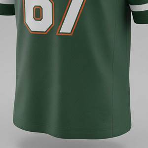 Camiseta de Fútbol Americano Sublimada Personalizada, Manga Corta, Transpirable, con Nombre y Número del Equipo, para Hombres, Mujeres y Adultos - Product Image 5