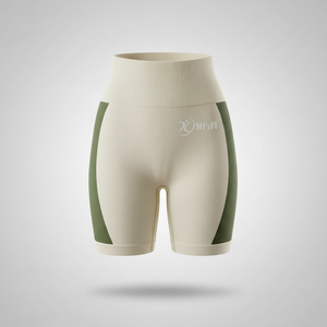 กางเกงขาสั้นออกกำลังกายแบบรัดรูป ระบายอากาศได้ดี ยกกระชับสะโพก เหมาะสำหรับเล่นกีฬา ฟิตเนส โยคะ ผู้หญิง ทรงสูง เอวสูง ไร้ตะเข็บ - Product Image 1