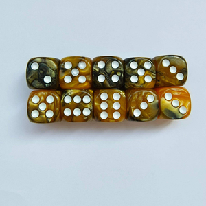 Venta Directa de Fábrica: Dados de Resina Acrílica de Tamaño Estándar para Casino, con Puntos Multicolor, Duraderos para Juegos de Mesa (Paquete de) - Product Image 5