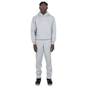 Conjunto de Sudadera con Capucha y Pantalones Deportivos Personalizados con Logotipo, Conjunto Deportivo Informal de Moda para Parejas, Traje Deportivo de 2 Piezas para Hombre - Product Image 1