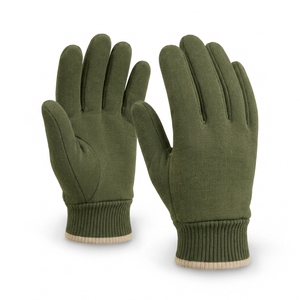 Cotton <b>Gloves</b> Full Texture Anti-Slip <b>Knit</b> Wrist General Purpose Durable Lightweight for Inspection Handling - Product Image 2