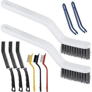 Set di 8 Spazzole a V per Pulizia Fughe, Spazzole con Setole Dure per Pulizia Fessure, Accessori per Uso Domestico - Product Image 1