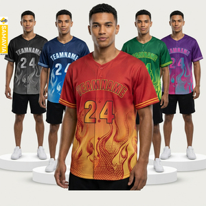 Camisetas Deportivas Samavia RTS de Béisbol, 100% Poliéster, Sublimación, Precio Bajo, para Fanáticos - Product Image 3