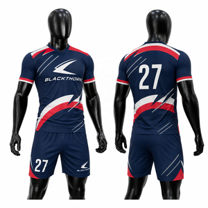 Camiseta de Fútbol de Secado Rápido 100% Poliéster con Sublimación Completa y Nombre del Jugador, Uniformes de Fútbol, Pantalones Cortos de Fútbol, Calcetines - Product Image 4