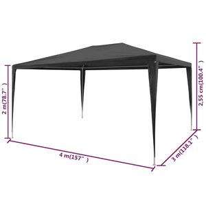 9.8 antracite x 13.1 'PE Party tenda per matrimoni ed eventi - Product Image 6