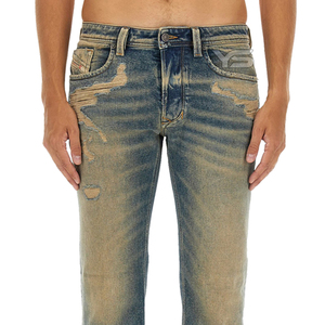 Pantalones Vaqueros de Mezclilla para Hombre, Material Elástico de Algodón Premium, Corte Regular Cómodo, Ropa Casual de Calle para el Día a Día - Product Image 6
