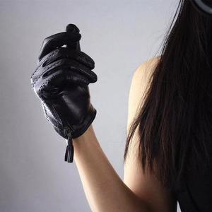 Guantes de seguridad de cuero tejido de alta durabilidad, resistentes al viento, con detección de agujas, unisex, casuales, para viaje, de invierno, de alta resistencia, lisos - Product Image 4