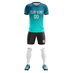 Conjunto de Uniforme de Fútbol Personalizado de Alta Calidad para Hombre, Transpirable, de Poliéster, Nuevo Diseño, para Entrenamiento de Equipos de Fútbol - Product Image 2