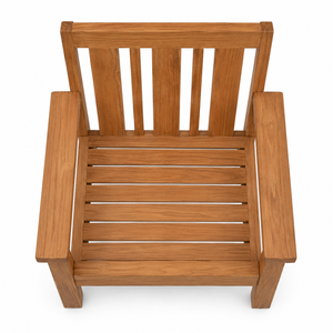 Sillón de Jardín Contemporáneo de Teca Sólida Moderna, Resistente al Agua y Ecológico para Uso en Playa y Villa - Product Image 4