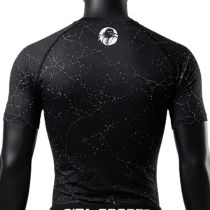 Ensemble de chemise et short de compression pour hommes noir et blanc, séchage rapide, extensible, pour la remise en forme, la course à pied, l'entraînement, le sport - Product Image 4