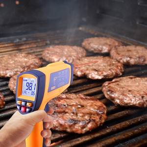 Thermomètre infrarouge industriel professionnel -30 ° C~1150 ° Enregistreur de données de haute température avec émissivité réglable, 80 points - Product Image 2