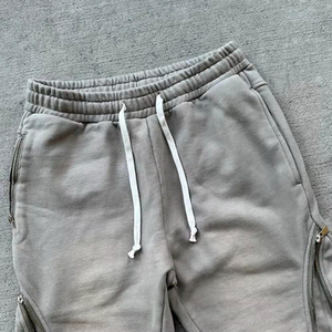 Pantalones Deportivos Personalizados de Felpa Francesa 100% Algodón, con Cordón en la Cintura, Lavado Ácido, Efecto Desteñido por el Sol - Product Image 2