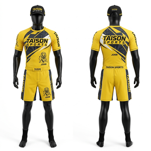 เสื้อรัดกล้ามเนื้อ BJJ พรีเมียม โพลีเอสเตอร์ สแปนเด็กซ์ 240 GSM สีเทา-ดำ แบบรัดรูป พิมพ์ลายด้วยเทคนิคซับลิเมชั่น - Product Image 5