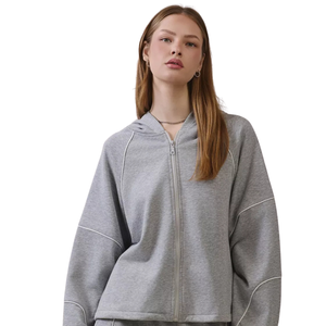 Custom Women's Oversized Pullover Hoodie Lightweight <b>Drop</b> Shoulder Casual Streetwear Hooded Sweatshirt OEM ODM Supplier - Product Image 1