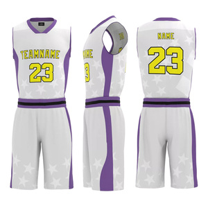 Maillots de basket-ball universitaires pour hommes, recommandés et populaires, impression numérique personnalisée, logo uni sur le devant, séchage rapide, 100% polyester, maillots d'équipe - Product Image 2