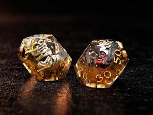Jeu de dés en résine pour joueurs professionnels, dés polyédriques équilibrés en résine pour jeux de rôle de table haute précision, fournitures de jeu en gros - Product Image 6