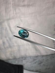 Pierre précieuse naturelle de 1,55 ct, taille ovale, bleu-vert, pierre brute pour bagues, pendentifs, bijoux personnalisés, vente en gros, fournisseur de pierres précieuses - Product Image 3