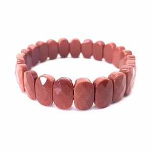 Natural Stone Lovers Pattern Christian Style Women's Fashion Beaded <b>Stretch</b> <b>Bracelet</b> & Bangle Gift - Product Image 1