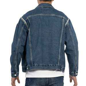 Veste en jean en coton biologique durable Outfitize, veste en jean écologique pour homme, veste en jean tendance verte - Product Image 5