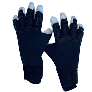 Gants de gardien de but en cuir OEM légers, respirants, à doigts complets, épaissis, avec fermeture auto-agrippante pour l'entraînement - Product Image 3