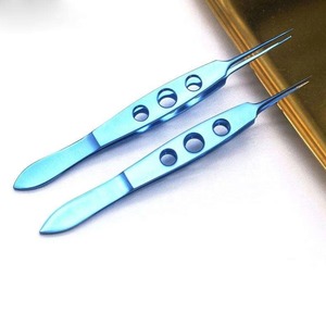 Pince micro-opératoire ophtalmique en acier inoxydable pour chirurgie oculaire, micro-pince à suture dentée pour corne, kit d'instruments de laboratoire CE - Product Image 3