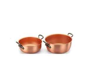 Olla de Cobre Martillado con Tapa y Asas de Latón, Olla de Cobre Hecha a Mano, Utensilios de Cocina Tradicionales, Olla para Sopa y Guisos - Product Image 4