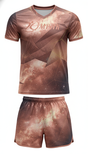 Wholesale Custom Sapphire Blue Ombre Fade <b>Volleyball</b> Shirt And Shorts <b>Set</b> OEM Moisture Wicking Team Uniform Sublimation Activewe - Product Image 5