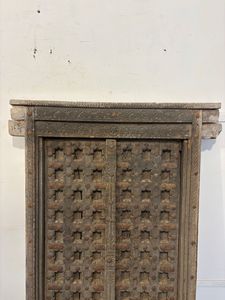 Paneles de Puerta de Madera Maciza Antigua con Marco Tallado a Mano, Puerta Principal de Lujo para Villas, Restaurantes, Hoteles y Hogares - Product Image 4