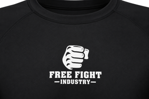 Rashguard à manches longues pour homme Free Fight Industry, noir, séchage rapide, respirant, écologique, UPF50+, antibactérien, 140g - Product Image 6