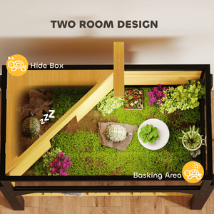 กรงเต่าแสนสบายอุปกรณ์สำหรับสัตว์เลื้อยคลานและสัตว์ครึ่งบกครึ่งน้ำ - Product Image 2