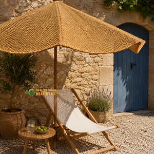 Sombrilla de Fibra de Coco Natural para Exteriores, Protección Solar para Playa, Resort, Patio, Jardín y Paisajismo Tropical Eco2go Vietnam - Product Image 2