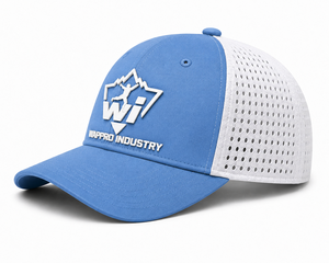 Casquette unisexe bleu clair avec panneaux en mesh, chapeau de sport décontracté respirant pour la promotion en extérieur et l'usage quotidien - Product Image 4
