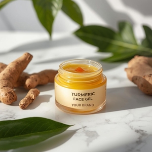 Gel Facial de Cúrcuma de Marca Privada OEM ODM, Gel Hidratante y Calmante, Gel de Lavado Facial para Todo Tipo de Piel al por Mayor - Product Image 3