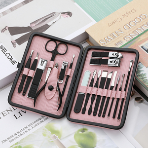 Meilleures ventes 2024 - Trousse de soin des ongles professionnelle en acier inoxydable - Kit de voyage - 18 pièces - Ensemble de manucure et pédicure - Product Image 4