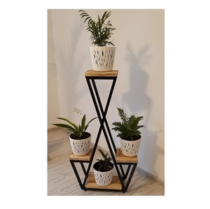 Minimalist Iron Plant Pot Stand with Elegant Structure for Indoor Outdoor Garden Balcony Living Room <b>Planter</b> Holder - Product Image 4