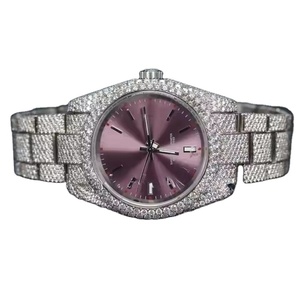 Vente en gros de mode classique Diver Quartz Acier inoxydable Moissanite Diamant Montre numérique Verre saphir 30M étanche rapide - Product Image 1