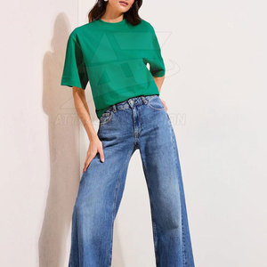 Camiseta Moderna para Mujer, Corte Cuadrado, Tela Ligera, Ajuste Relajado, Ropa Casual de Moda - Product Image 3
