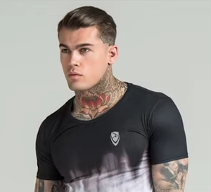 Camiseta Deportiva Personalizada de Algodón Peinado Anillado de 300 Gramos, MOQ Bajo, para Gimnasio y Deportes, para Hombre - Product Image 3