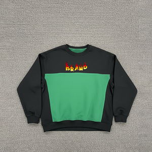 Nueva Llegada, Sudadera con Capucha Extra Grande de Felpa 100% Algodón, Cuello Redondo, Dos Tonos, para Invierno, con Logotipo Personalizado en Relieve, Estilo Urbano - Product Image 1