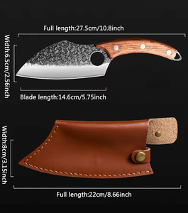 LEGACY BLADES มีดปังตอเหล็กกล้าคาร์บอนพรีเมียมรุ่นใหม่ ด้ามไม้แบบเต็มด้าม ใบมีดตีขึ้นรูป มีดสับสำหรับครัว - Product Image 4
