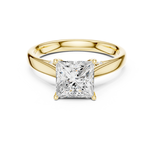 Anillos de Boda Clásicos Aries Jewel, Oro Sólido de 14K, Diamante Cultivado en Laboratorio IGI de Corte Princesa de 2 CT, Regalo de Aniversario - Product Image 1