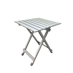 Tavolo da campeggio in alluminio argento - Product Image 1
