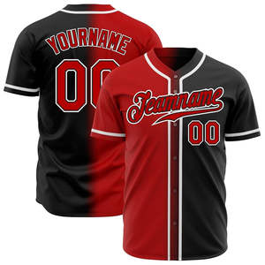 Camisetas de béisbol personalizadas para hombre, hechas con tela de poliéster de secado rápido, diseño sublimado, personalización completa, nombre del equipo y logotipo. - Product Image 5