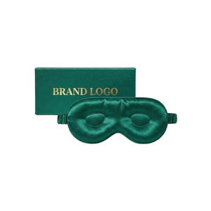 Antifaz de Seda 3D de Moda al por Mayor con Logotipo Personalizado, 22 Momme, para Dormir, Doble Cara, Cuatro Estaciones, para Avión - Product Image 1