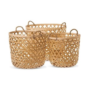 <b>Cheap</b> Wholesale Sustainable Natural Bamboo <b>Basket</b> High Quality Multifunctional Storage <b>Basket</b> For Home Decoration - Product Image 3